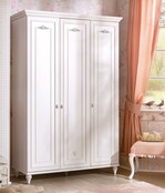 Romance 3-deurs kledingkast meisjeskamer