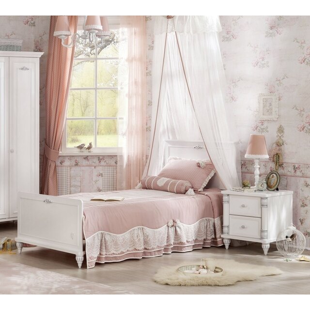 Romance 3-deurs kledingkast meisjeskamer