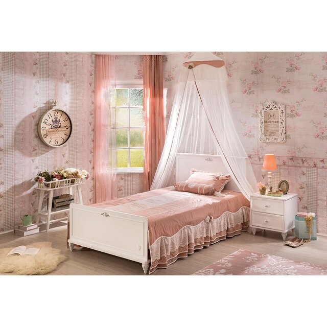 Romance twijfelaar meisjes bed 200 x 120 cm Romance twijfelaar meisjes bed 200 x 120 cm