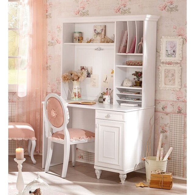 Romance kinderbureau meisjes kamer compleet