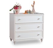 Romance commode kinderladekast meisjes met spiegel