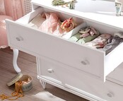 Romance commode kinderladekast meisjes met spiegel