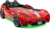 Autobed GTE Racer | rood racebed met licht en geluid Autobed GTE Racer | rood racebed met licht en geluid