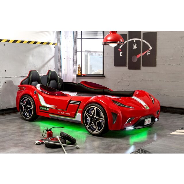 Autobed GTE Racer | rood racebed met licht en geluid Autobed GTE Racer | rood racebed met licht en geluid