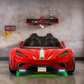 Autobed GTE Racer | rood racebed met licht en geluid Autobed GTE Racer | rood racebed met licht en geluid