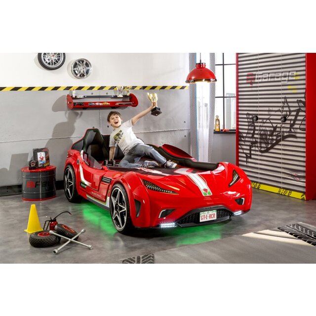 Autobed GTE Racer | rood racebed met licht en geluid Autobed GTE Racer | rood racebed met licht en geluid