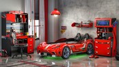 Autobed GTE Racer | rood racebed met licht en geluid Autobed GTE Racer | rood racebed met licht en geluid