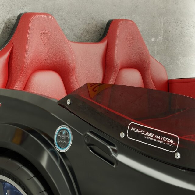 Autobed GTE Racer | zwart racebed met licht en geluid Autobed GTE Racer | zwart racebed met licht en geluid