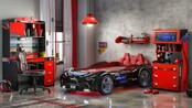 Autobed GTE Racer | zwart racebed met licht en geluid Autobed GTE Racer | zwart racebed met licht en geluid