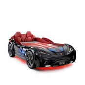 Autobed GTE Racer | zwart racebed met licht en geluid Autobed GTE Racer | zwart racebed met licht en geluid