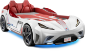 Autobed GTE Racer | wit racebed met licht en geluid Autobed GTE Racer | wit racebed met licht en geluid