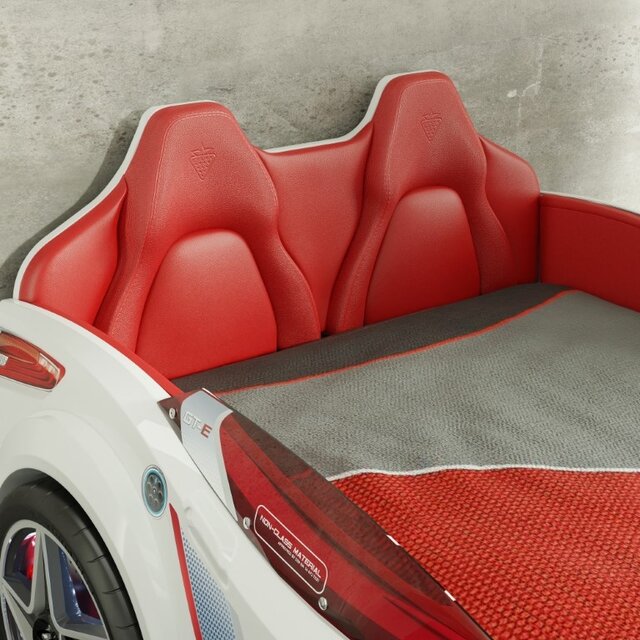 Autobed GTE Racer | wit racebed met licht en geluid Autobed GTE Racer | wit racebed met licht en geluid