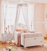 Romantic opberg kinderbed meisjeskamer 200 x 100 cm Romantic opberg kinderbed meisjeskamer 200 x 100 cm