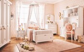 Romantic opberg kinderbed meisjeskamer 200 x 100 cm Romantic opberg kinderbed meisjeskamer 200 x 100 cm