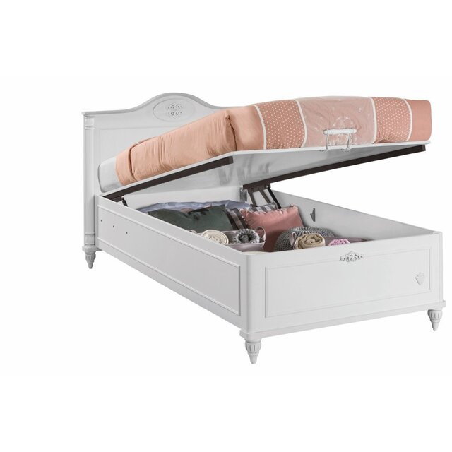 Romantic opberg kinderbed meisjeskamer 200 x 100 cm Romantic opberg kinderbed meisjeskamer 200 x 100 cm