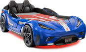 Autobed GTE Racer | blauw autobed met licht en geluid Autobed GTE Racer | blauw autobed met licht en geluid