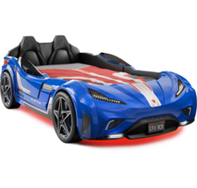 Autobed GTE Racer | blauw autobed met licht en geluid