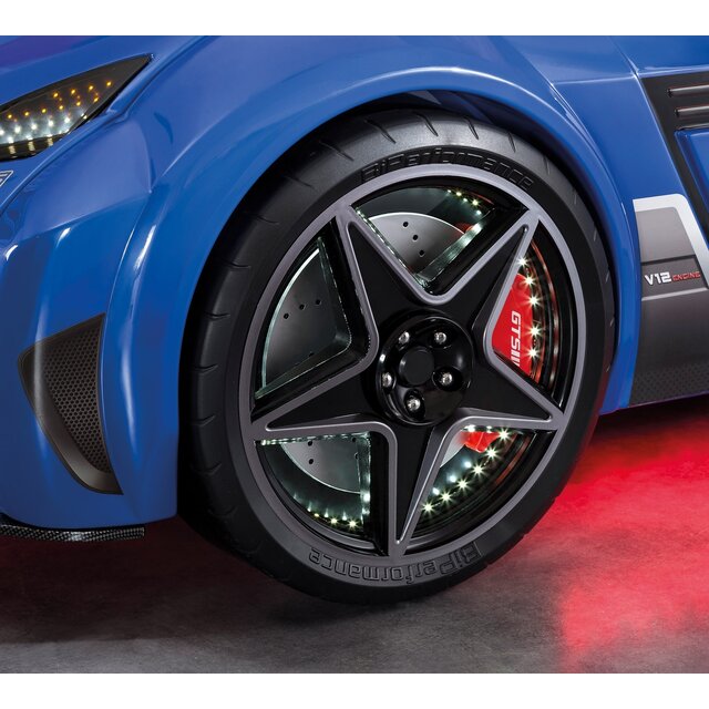 Autobed GTE Racer | blauw autobed met licht en geluid Autobed GTE Racer | blauw autobed met licht en geluid