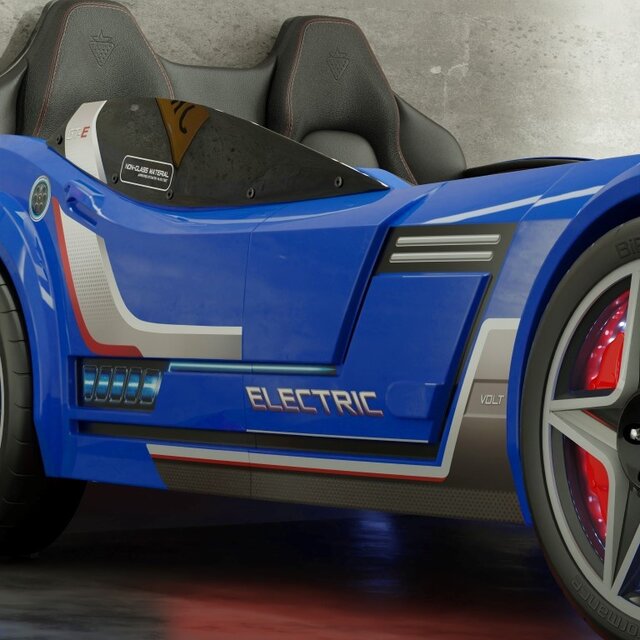 Autobed GTE Racer | blauw autobed met licht en geluid Autobed GTE Racer | blauw autobed met licht en geluid