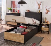 New York boxspring tienerbed opbergbed tienerkamer 200 x 100 New York boxspring tienerbed opbergbed tienerkamer 200 x 100