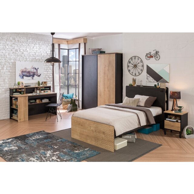 New York boekenkast kast tienerkamer groot New York boekenkast kast tienerkamer groot