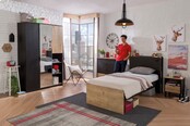 New York boekenkast kast tienerkamer groot New York boekenkast kast tienerkamer groot