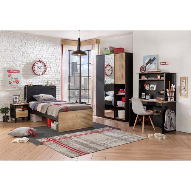 New York boekenkast kast tienerkamer groot New York boekenkast kast tienerkamer groot