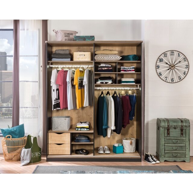 New York schuifdeur kledingkast tienerkamer