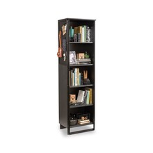 Dark boekenkast kinderkamer tienerkamer