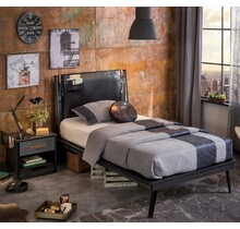 Dark Metal twijfelaar tienerkamer 200 x 120 cm