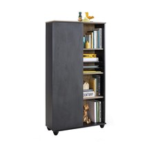 New York Compact boekenkast kast zwart tienerkamer