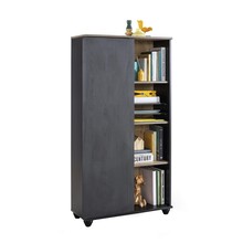 New York Compact boekenkast kast zwart tienerkamer