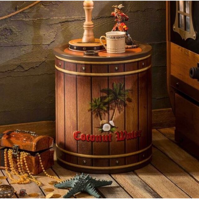 Black Pirate nachtkastje ton piratenkamer Black Pirate nachtkastje ton piratenkamer