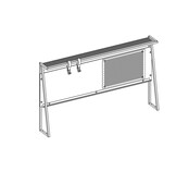 Dark bureau tienerkamer met opzetstuk Dark bureau tienerkamer met opzetstuk