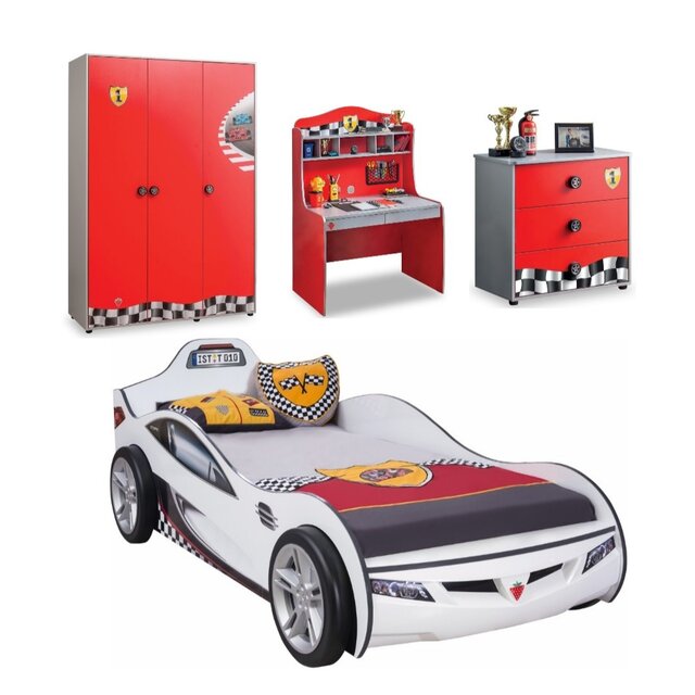 Race Cup setprijs autokamer Wit | 4-delige set Race Cup setprijs autokamer Wit | 4-delige set