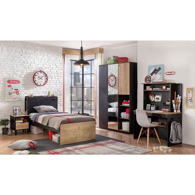 4 deurs kledingkast New York voor de tiener-kinderkamer