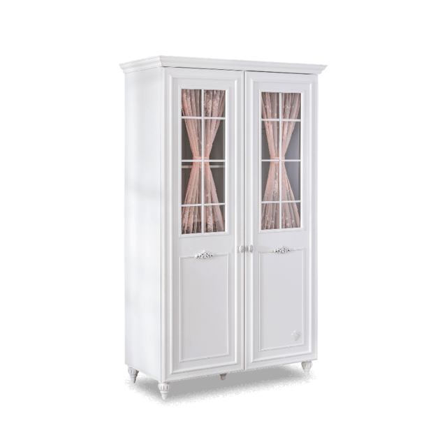 Romance 2 deurs kledingkast met ramen meisjeskamer