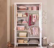 Romance 2 deurs kledingkast met ramen meisjeskamer