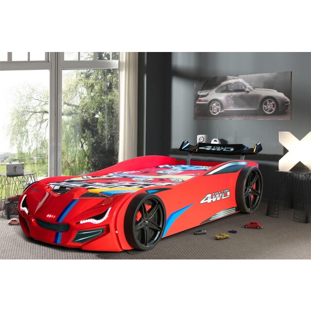 Autobed racebed BLX Rood met licht Autobed racebed BLX Rood met licht