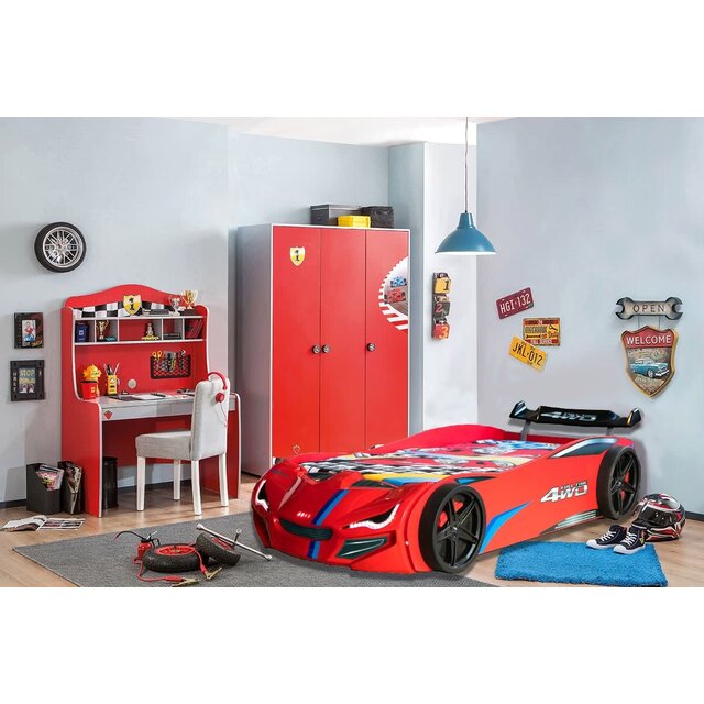 Autobed racebed BLX Rood met licht Autobed racebed BLX Rood met licht