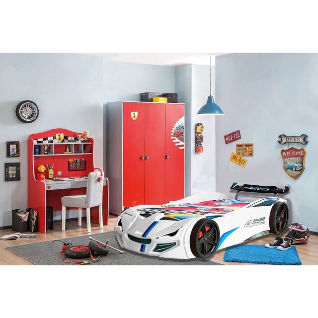 Autobed racebed BLX Wit met licht Autobed racebed BLX Wit met licht