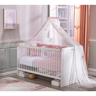 Romantic ledikant babybed met GRATIS bedlade OP = OP
