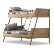 Stockholm stapelbed tienerkamer 200x90 - 200x120 cm