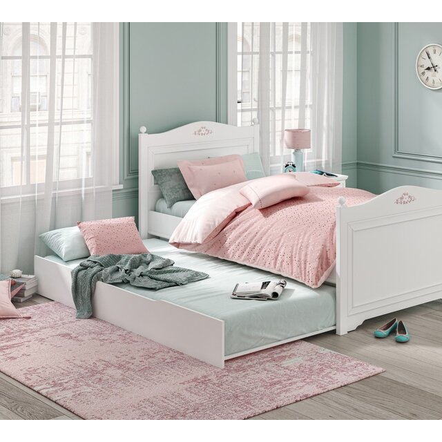 Rustic meisjesbed twijfelaar meisjeskamer 200 x 120 cm