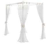 Rustic hemelbed meisjesbed meisjeskamer 200 x 100 cm Rustic hemelbed meisjesbed meisjeskamer 200 x 100 cm