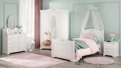 Rustic hemelbed meisjesbed meisjeskamer 200 x 100 cm Rustic hemelbed meisjesbed meisjeskamer 200 x 100 cm