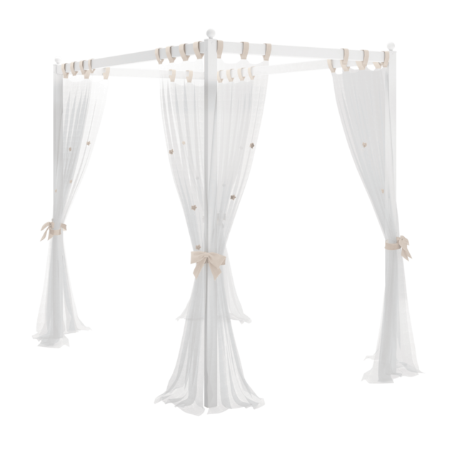 Rustic hemelbed twijfelaar meisjesbed meisjeskamer 200 x 120 cm