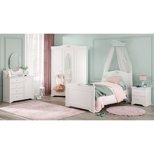 Rustic hemelbed twijfelaar meisjesbed meisjeskamer 200 x 120 cm