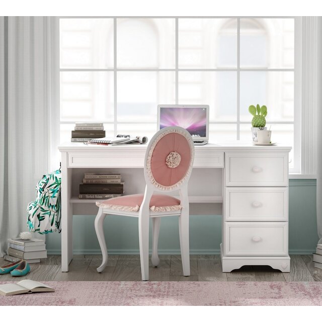 Rustic bureau wit meisjeskamer