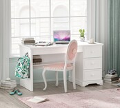 Rustic bureau wit meisjeskamer